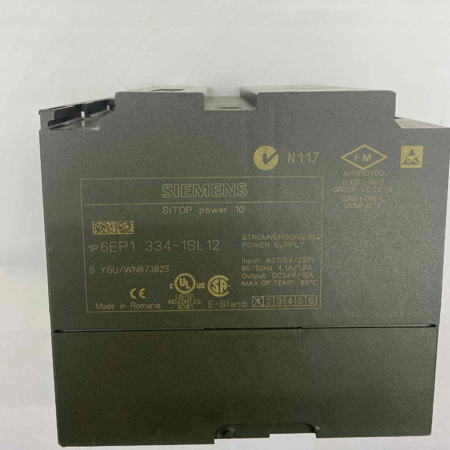 SIEMENS 6EP1 334-1SL 12 6EP1334-1SL 12 10A PLC MODUL