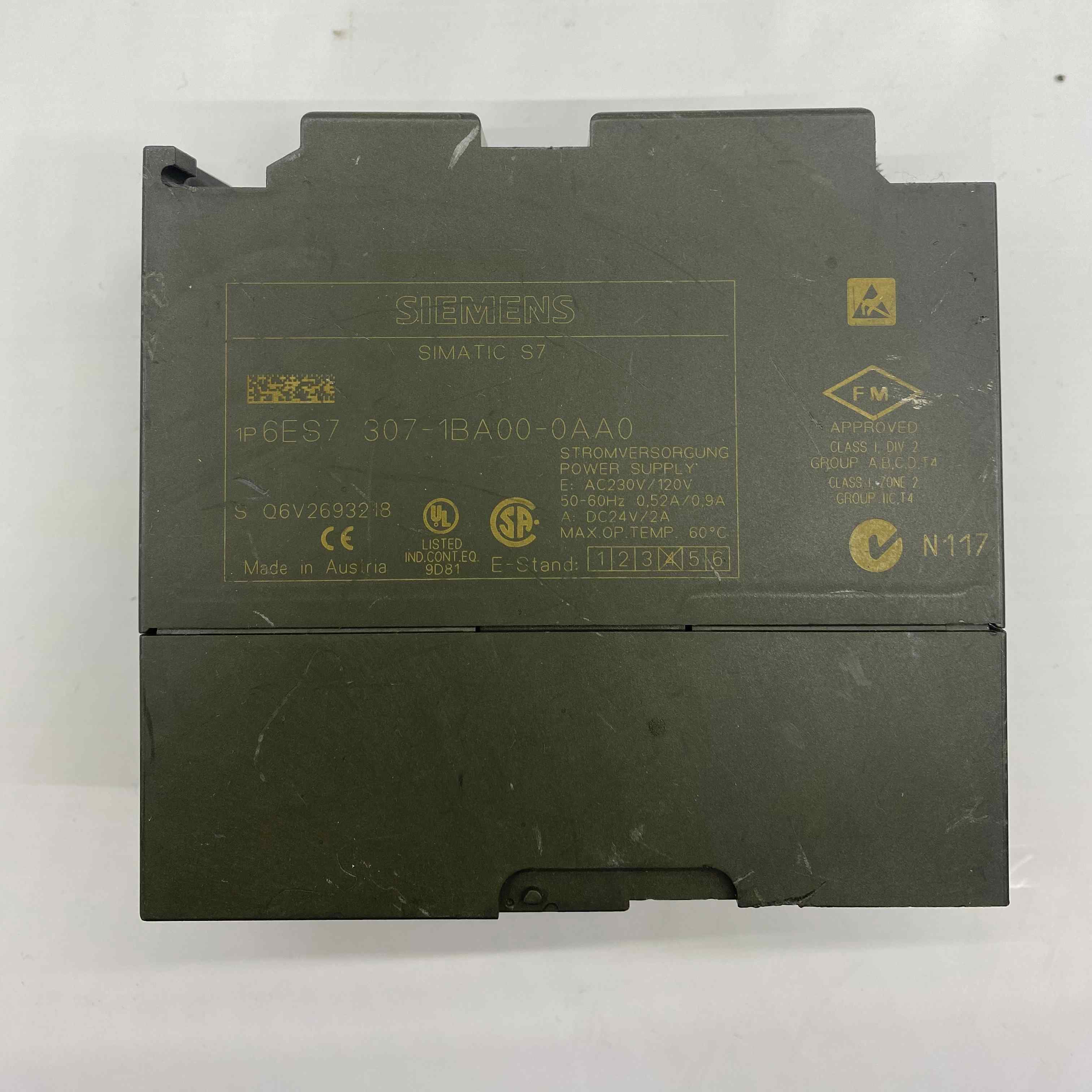 SIEMENS 6ES7 307-1BA00-0AA0 6ES7307-1BA00-0AA0  GÜÇ KAYNAĞI
