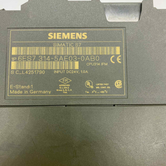 SIEMENS 6ES7314-5AE03-0AB0  PLC