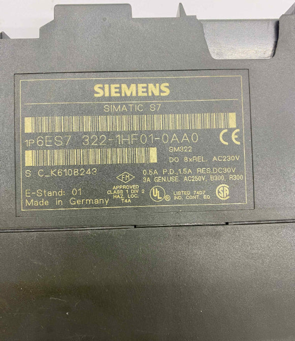 SIEMENS 6ES7322-1HF01-0AA0  PLC