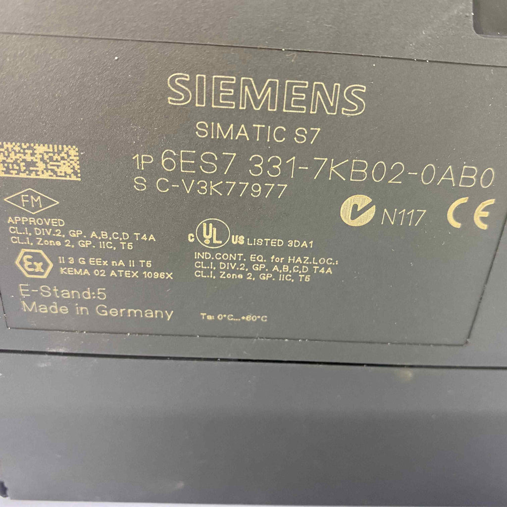 SIEMENS 6ES7331-7KB02-0AB0  PLC
