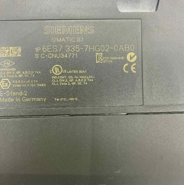 SIEMENS 6ES7335-7HG02-0AB0  PLC