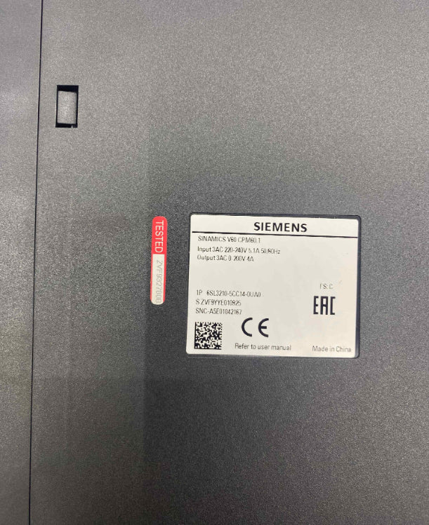 SIEMENS 6SL3210-5CC14-0UA0 0.8KW 220V SERVO SÜRÜCÜ