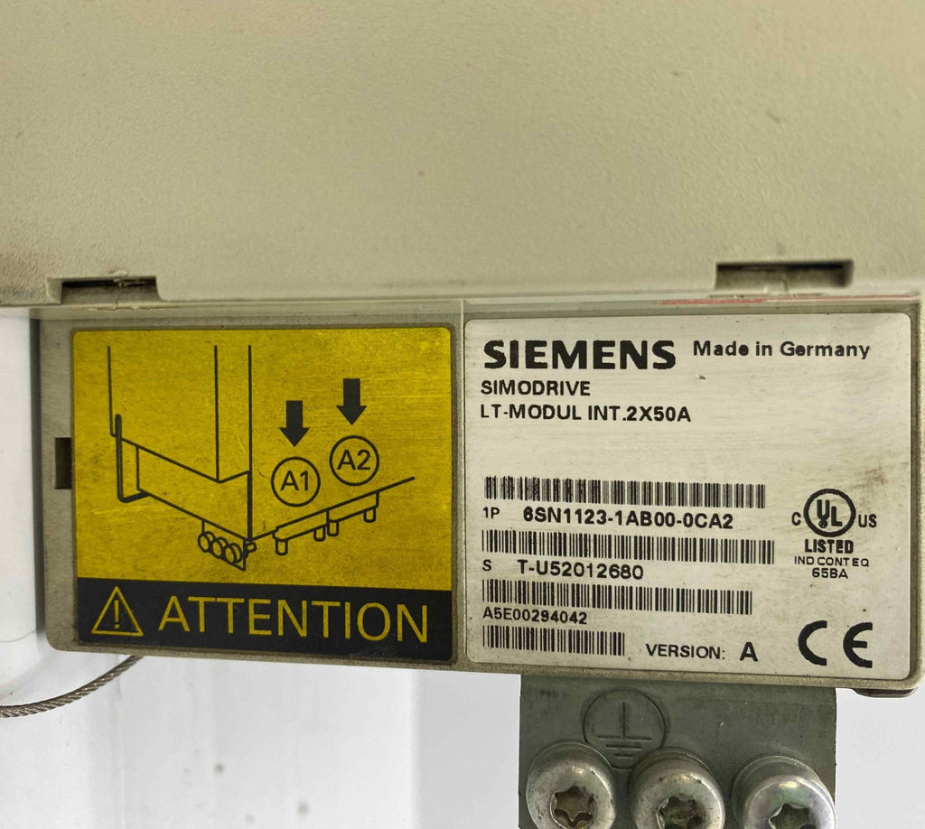 SIEMENS 6SN1123-1AB00-0CA2 2X50A ÇİFT EKSEN LT MODÜL SERVO SÜRÜCÜ