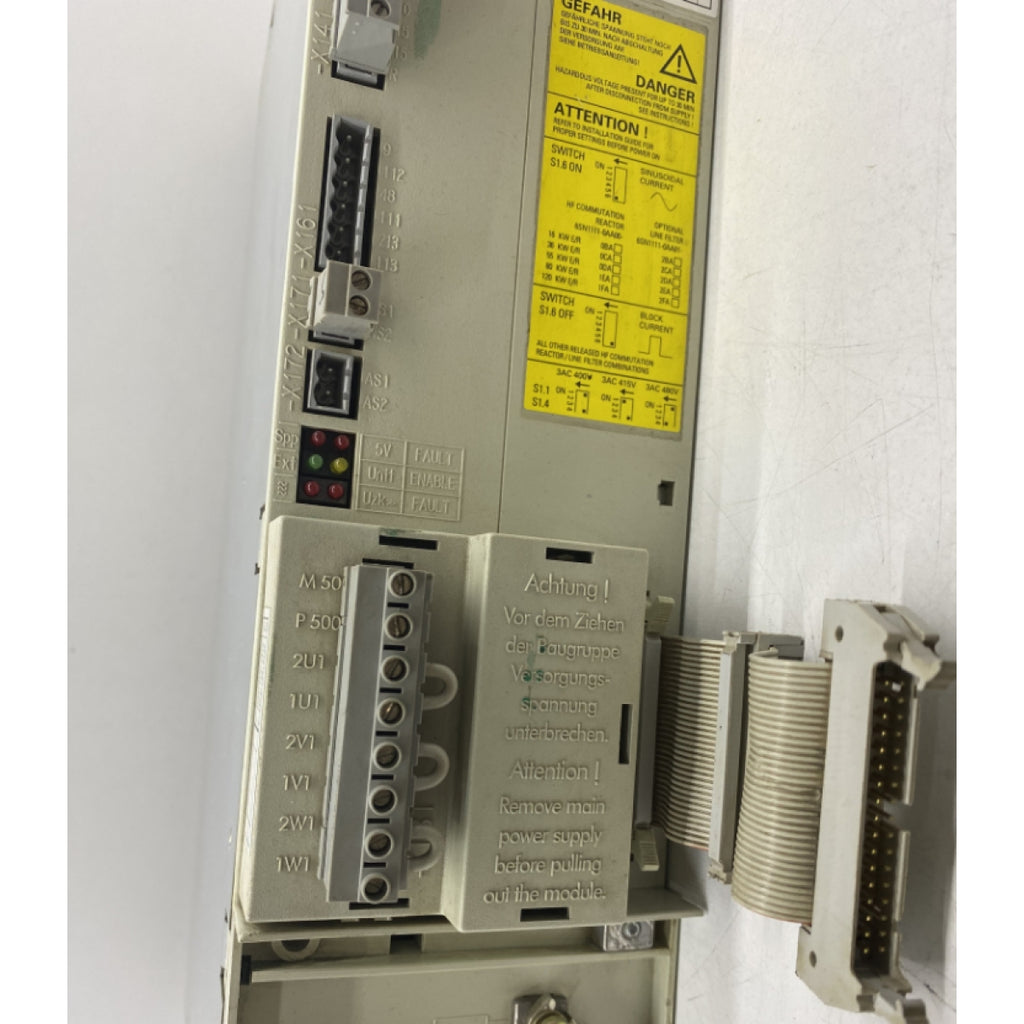 SIEMENS 6SN1145-1BA01-0BA1 16/21KW SIMODRIVE INVERTER/REGENERATIVE MODULE SERVO DRIVE