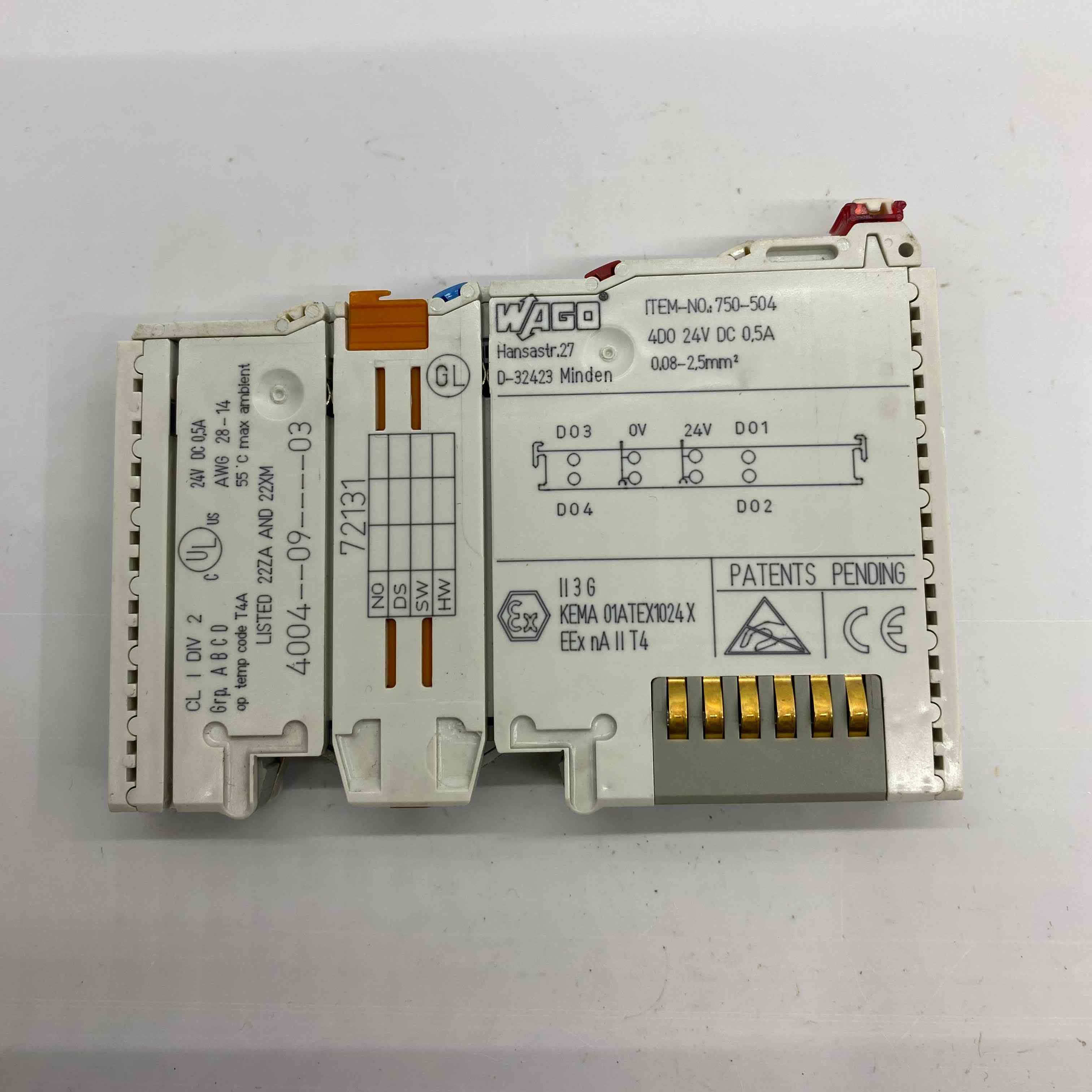 WAGO 750-504  PLC