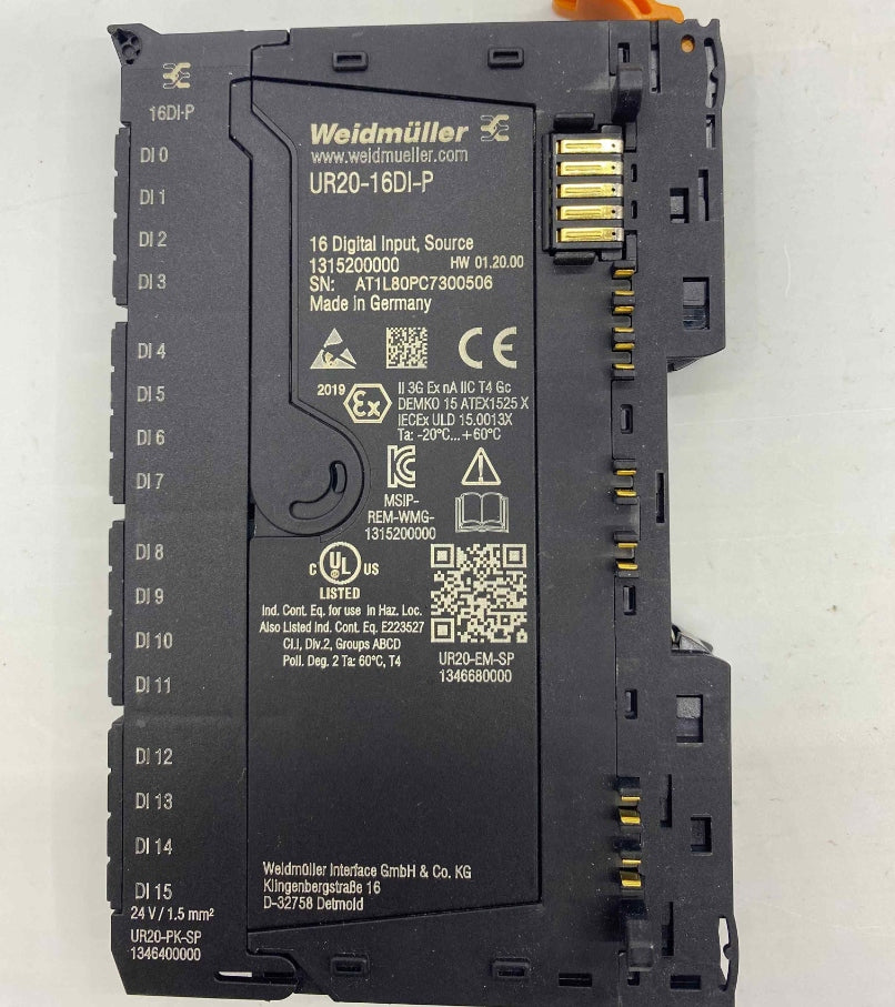 WEIDMULLER UR20-16DI-P  (SIFIR ÜRÜN) PLC MODUL