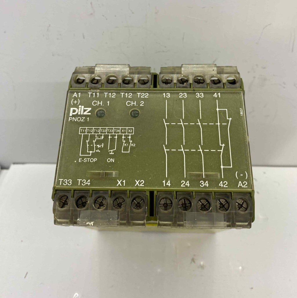 PILZ PNOZ 1 24VDC 3S/1Ö 475695 EMNİYET RÖLESİ