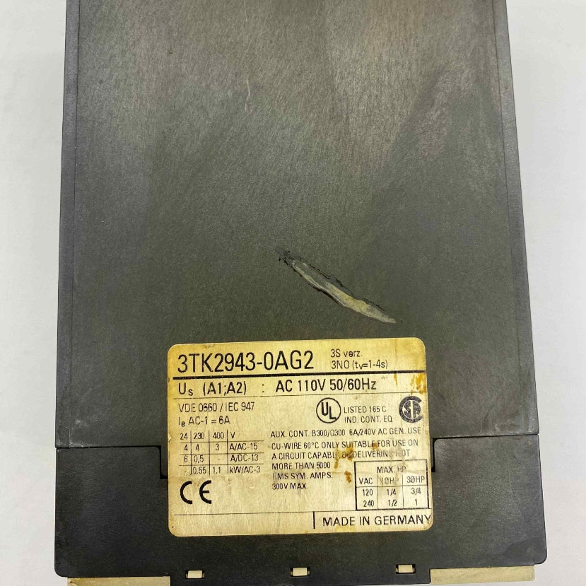SIEMENS 3TK2943-0AG2  EMNİYET RÖLESİ