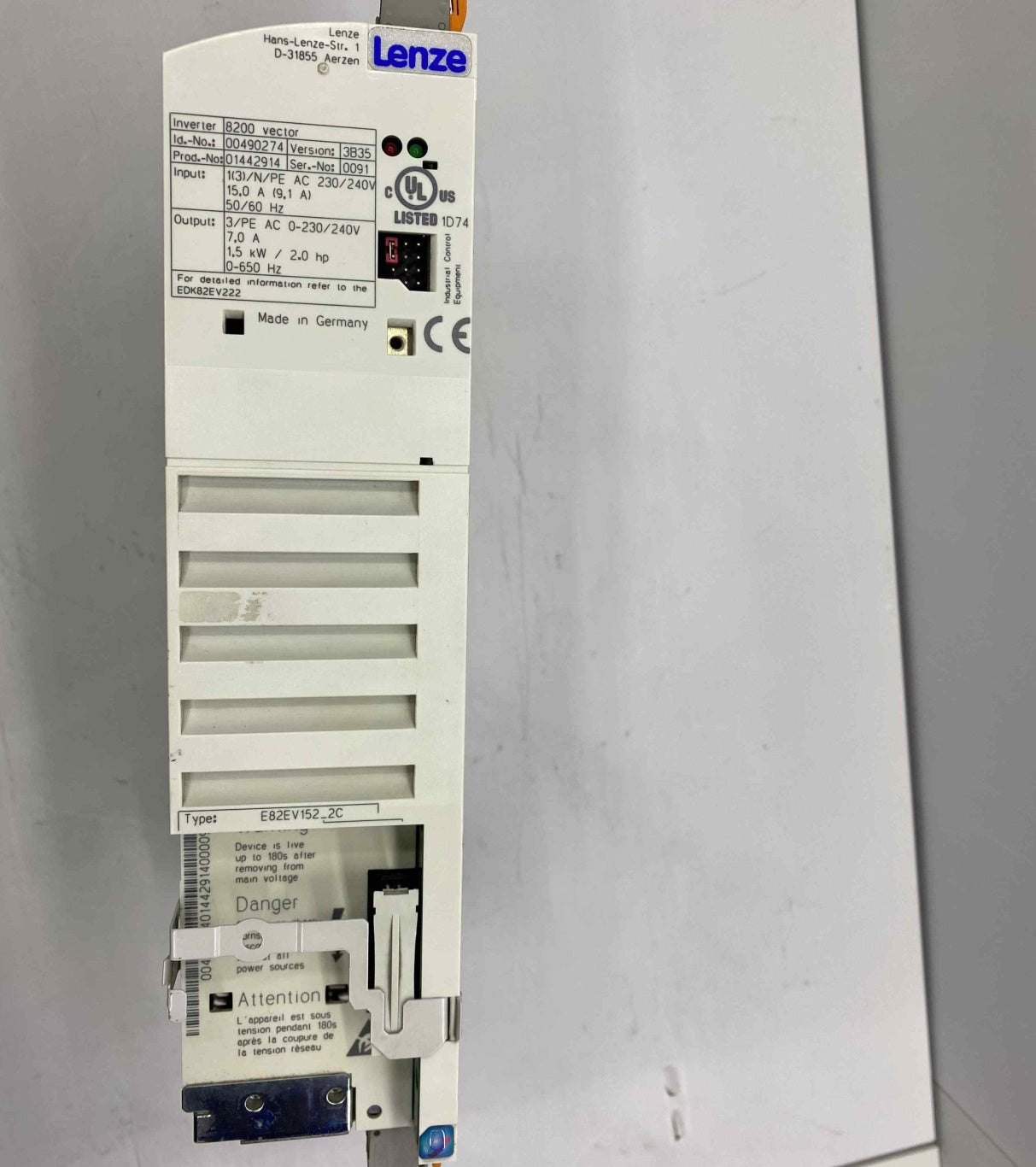 LENZE E82EV152-2C 1.5KW 240V SÜRÜCÜ