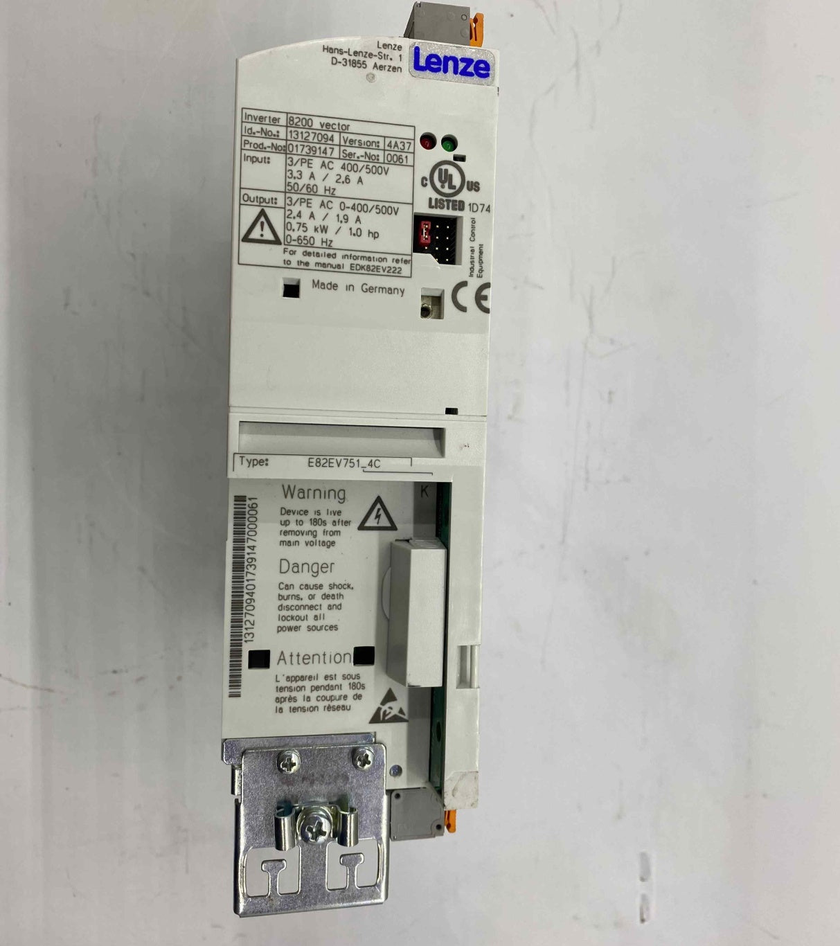 LENZE E82EV751-4C 0.75KW 380V SÜRÜCÜ
