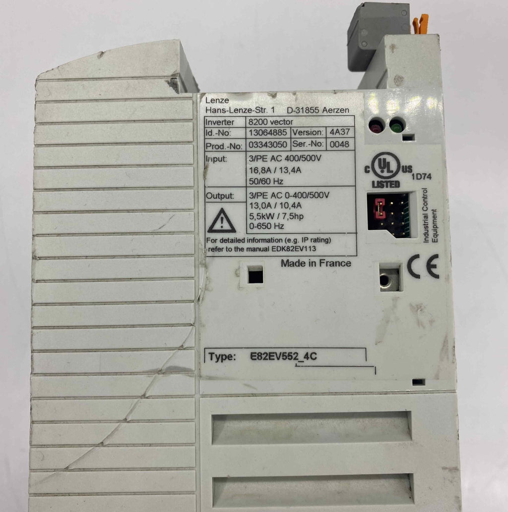 LENZE E82EV552-4C  5.5KW 380V TEST YAPILDI   SERVO SÜRÜCÜ
