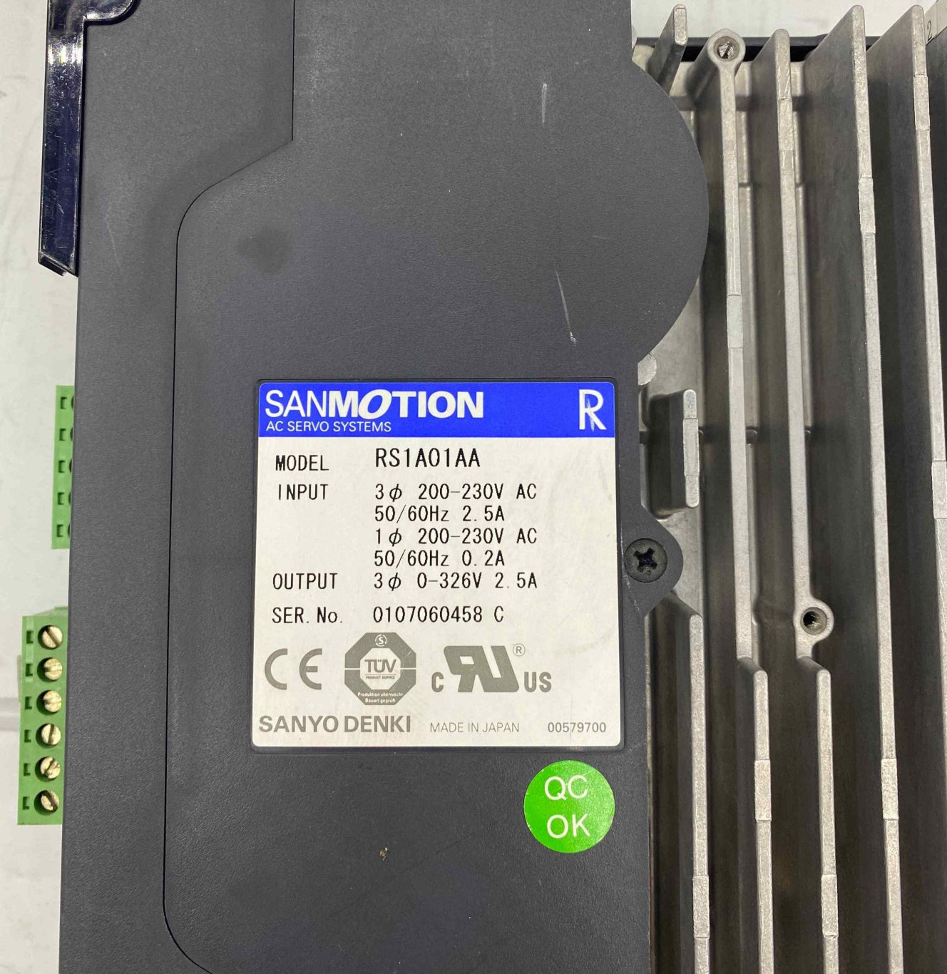 SANYO DENKİ RS1A01AA 2.5 AMPER SERVO SÜRÜCÜ