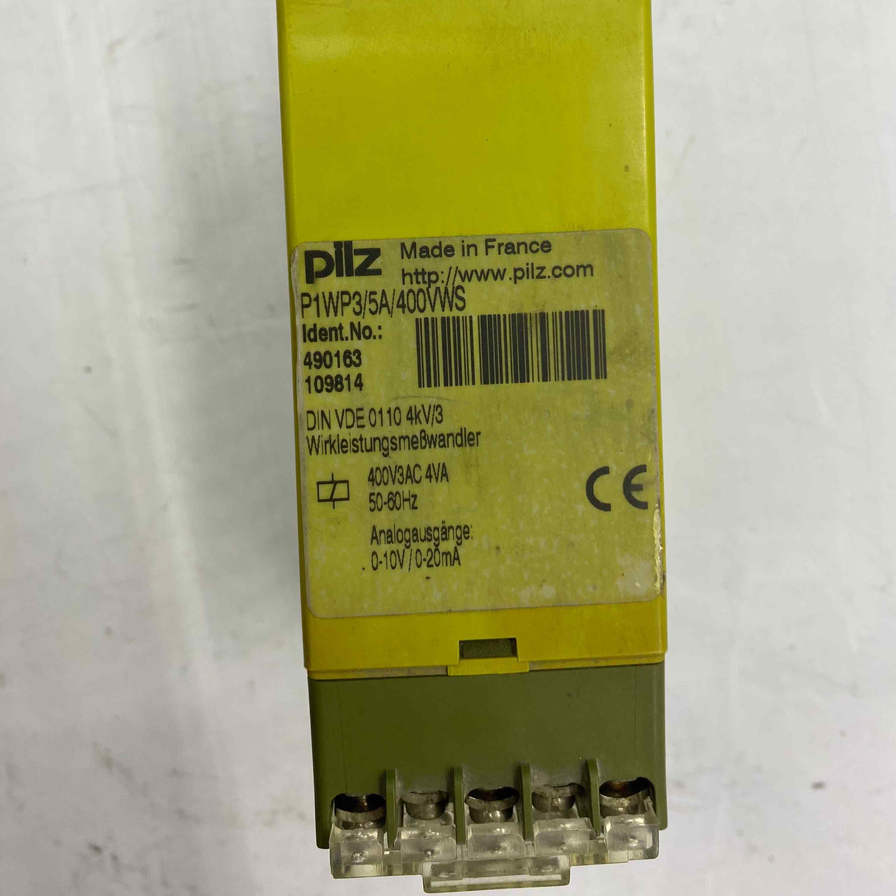 PILZ P1WP3-5A-400VWS EMNIYET ROLESI 490163