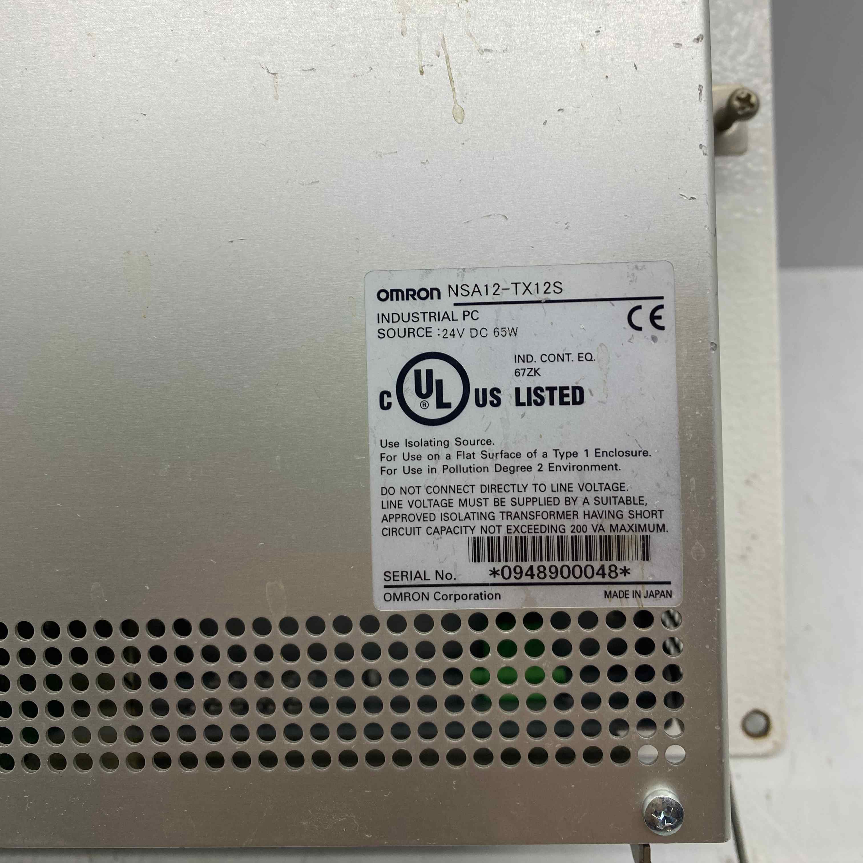 OMRON NSA12-TX12S  ENDÜSTİRİYEL PC