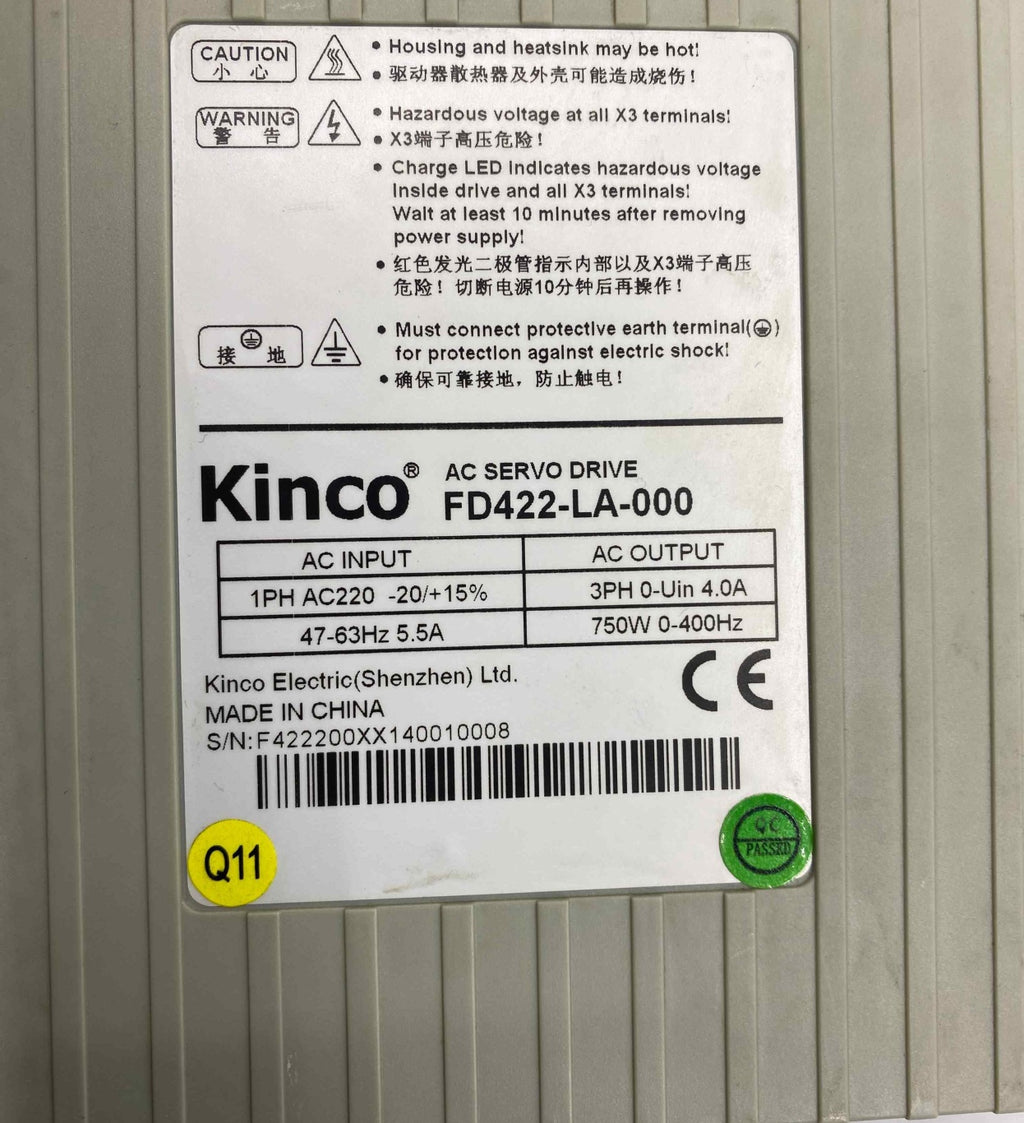 KINCO FD422-LA-000 0.75KW 220V  SERVO SÜRÜCÜ