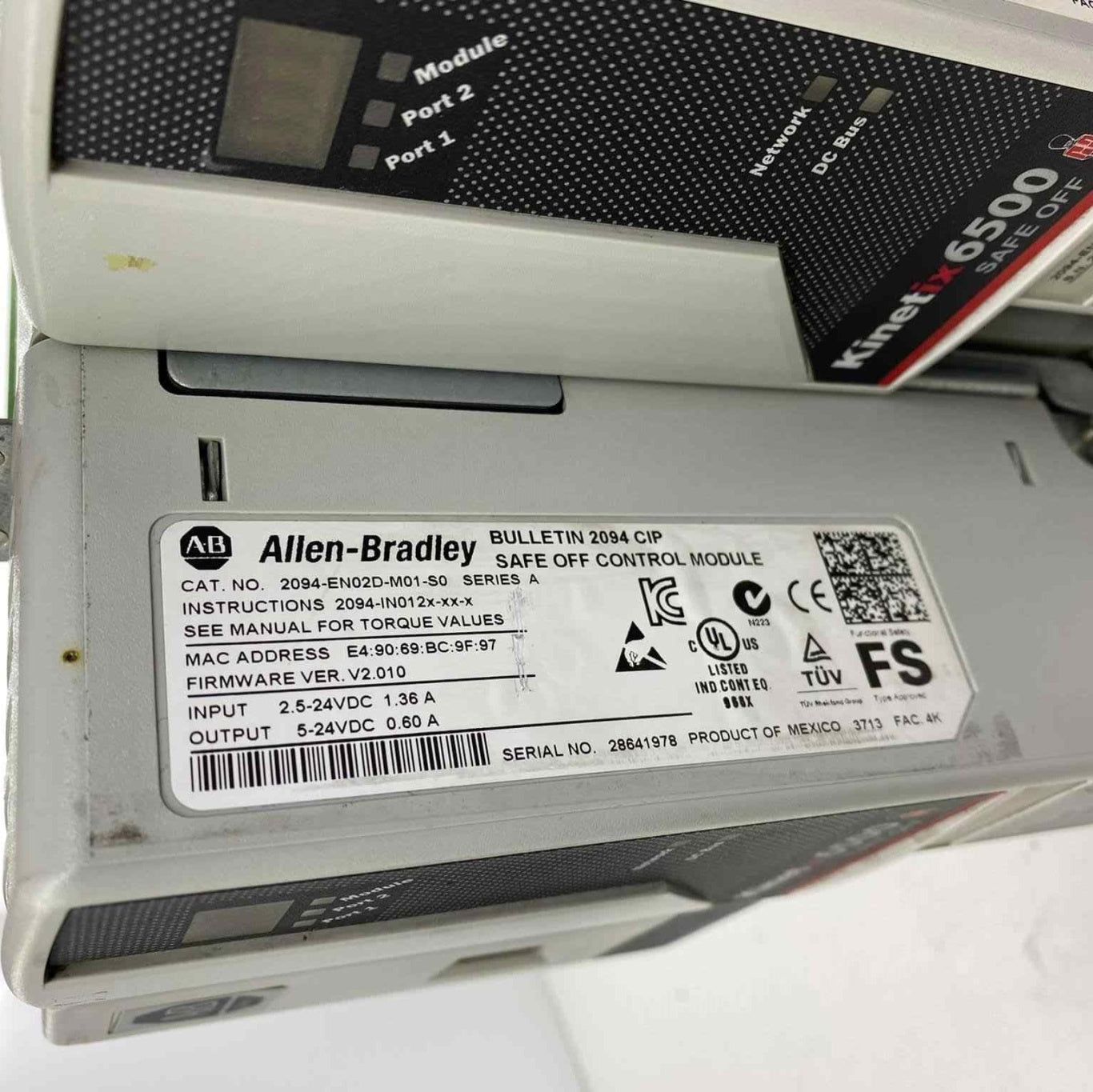 ALLEN BRADLEY 2094-EN02D-M01-S0 KINETIX 6500 HABERLEŞME MODÜLÜ SERVO SÜRÜCÜ