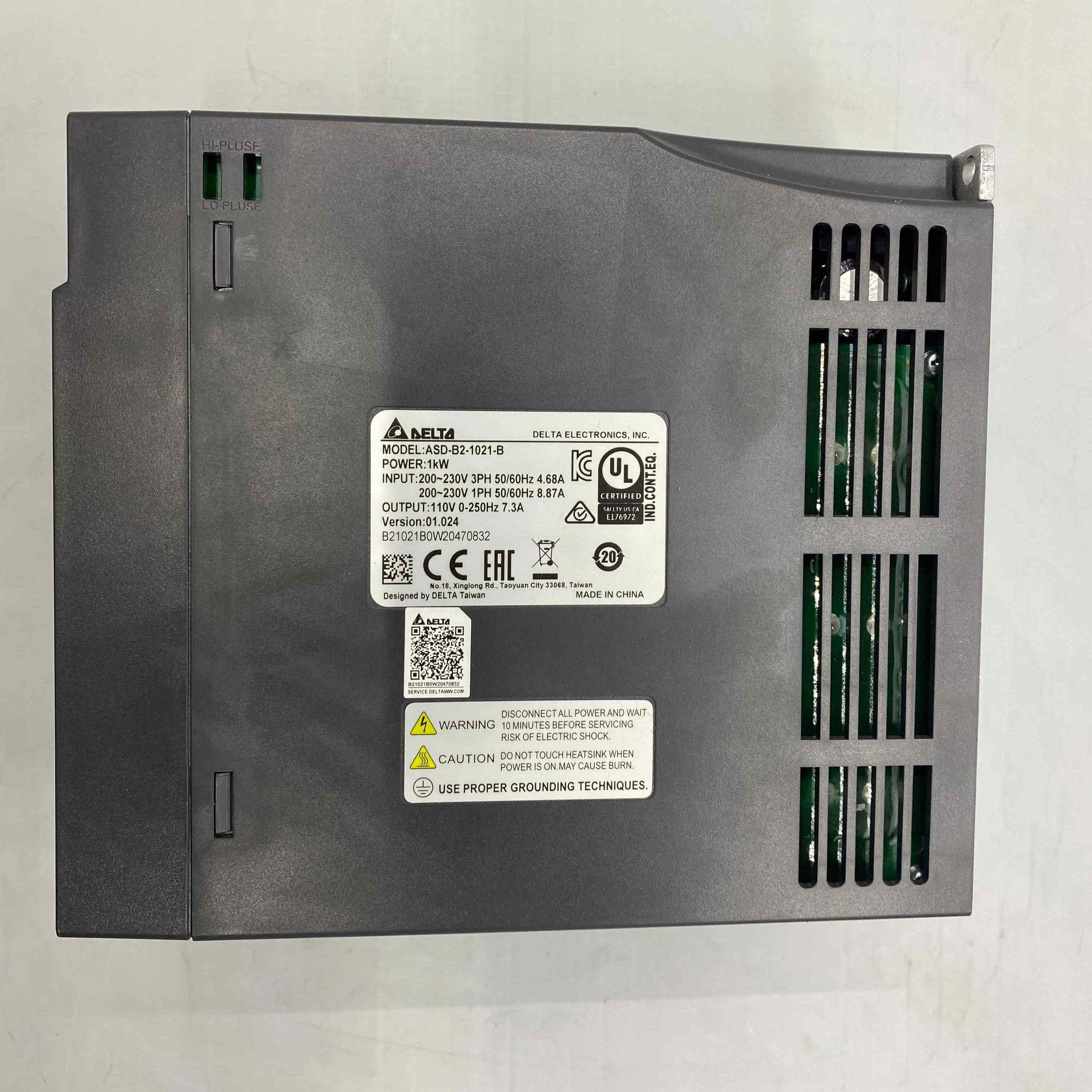 DELTA ASD-B2-1021-B 1KW 220V SERVO SÜRÜCÜ