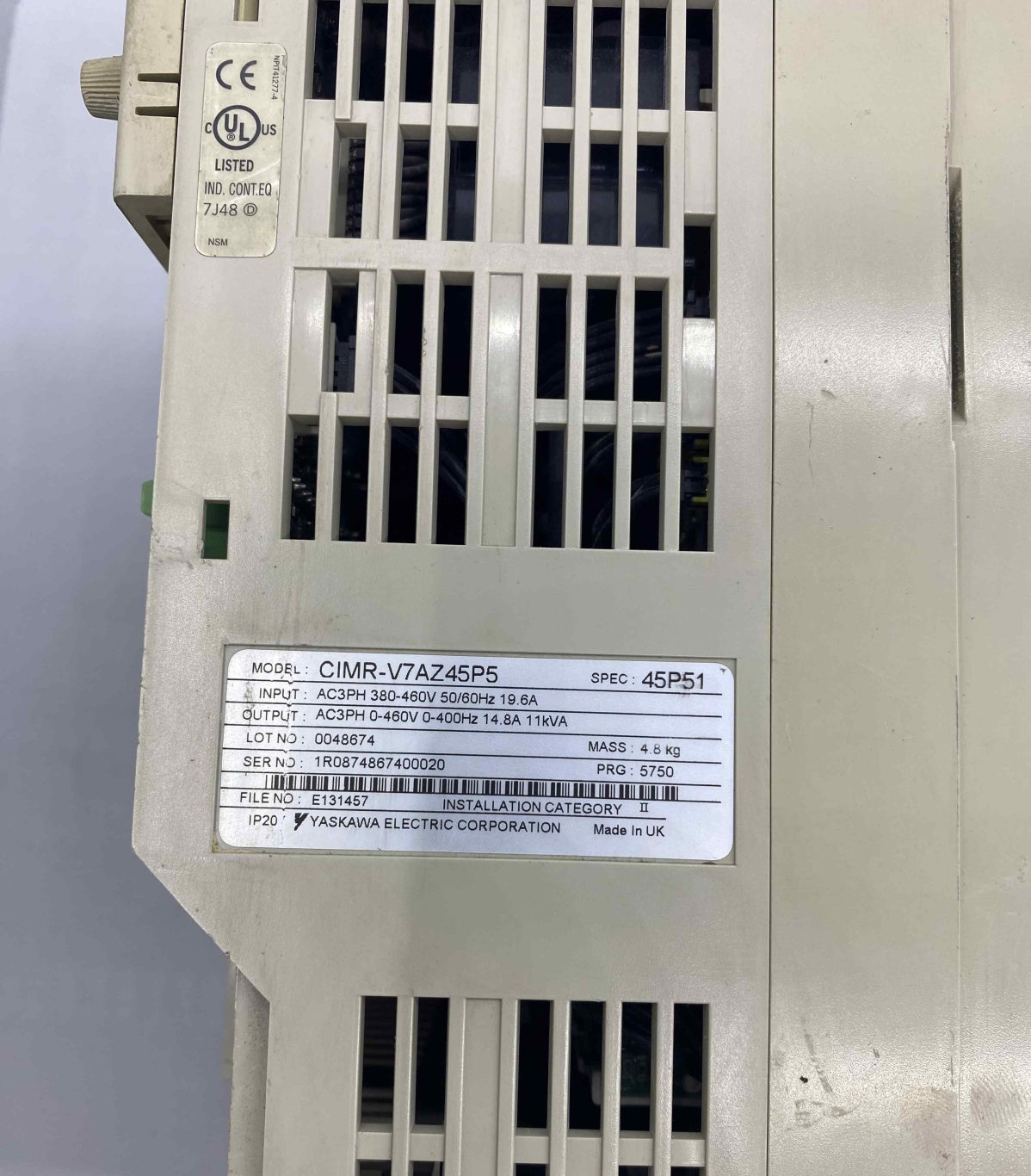 YASKAWA CIMR-V7AZ45P5 11KW 380V SÜRÜCÜ