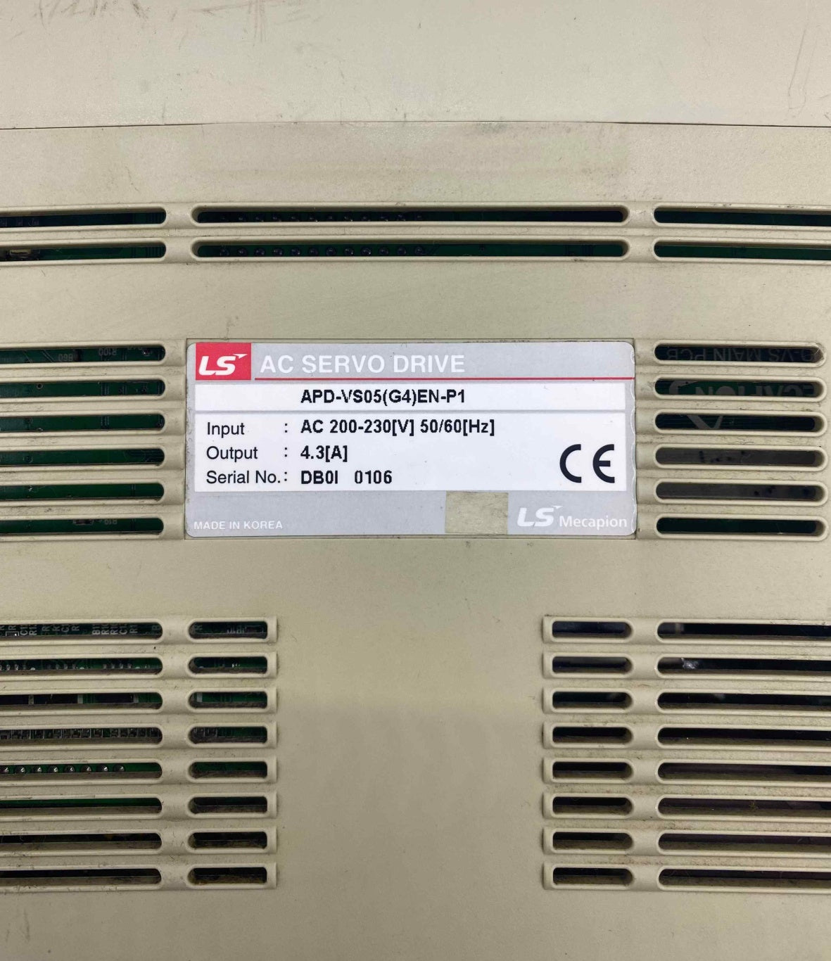 LS APD-VS05EN-P1 0.5KW 220V SERVO SÜRÜCÜ