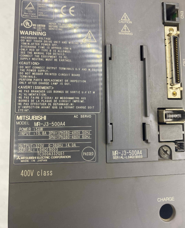 MITSUBISHI MR-J3-500A4 5KW 380V SERVO SÜRÜCÜ