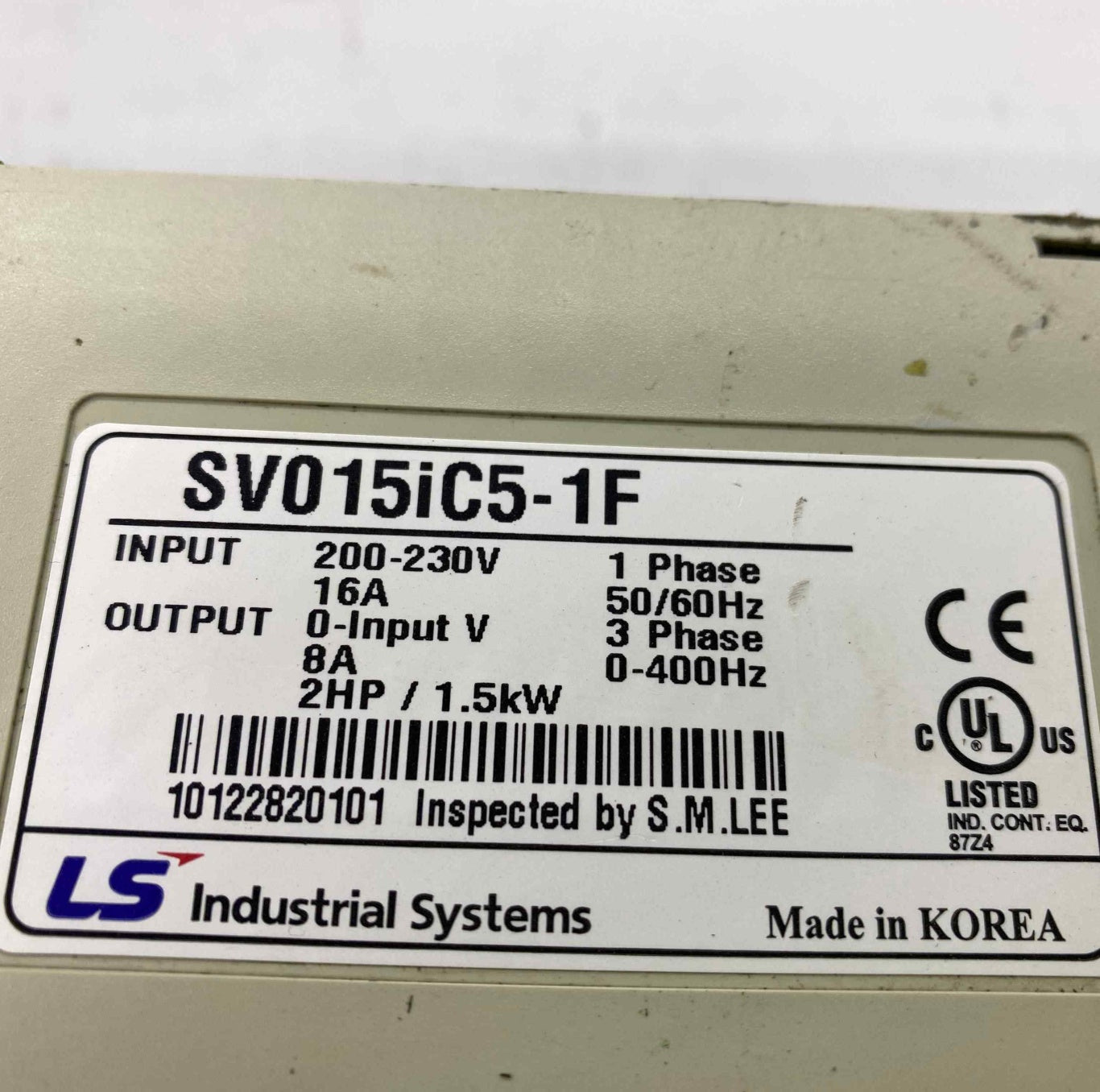 LS SV015İC5-1F 1.5KW 220V FİLTRELİ SÜRÜCÜ