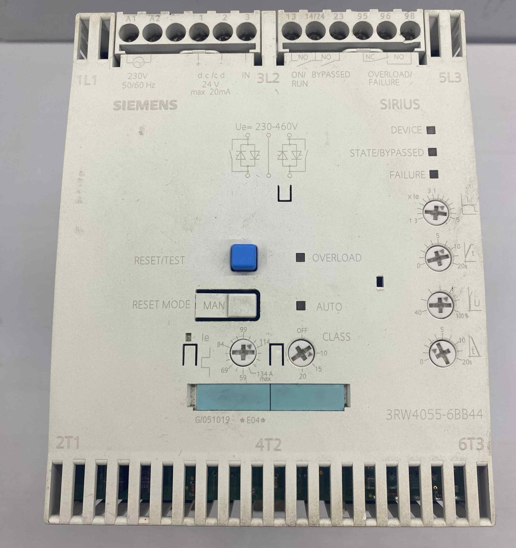 SIEMENS 3RW4055-6BB44 SOFTSTARTER 75KW 380V