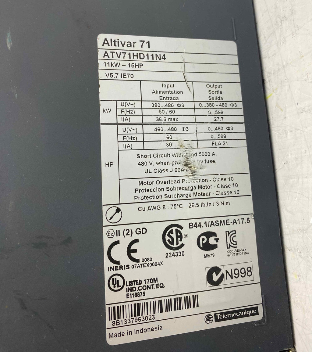 SCHNEİDER ATV71HD11N4 11KW 380V SÜRÜCÜ