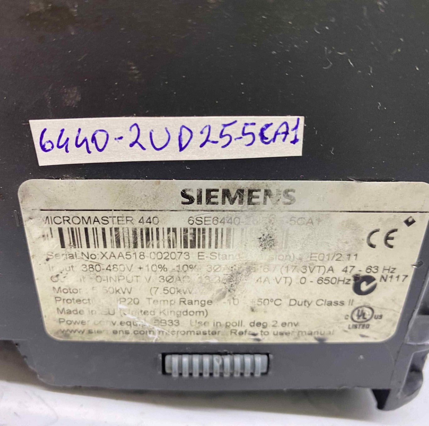 SIEMENS 6SE6440-2UD25-5CA1 5.5KW 380V SÜRÜCÜ