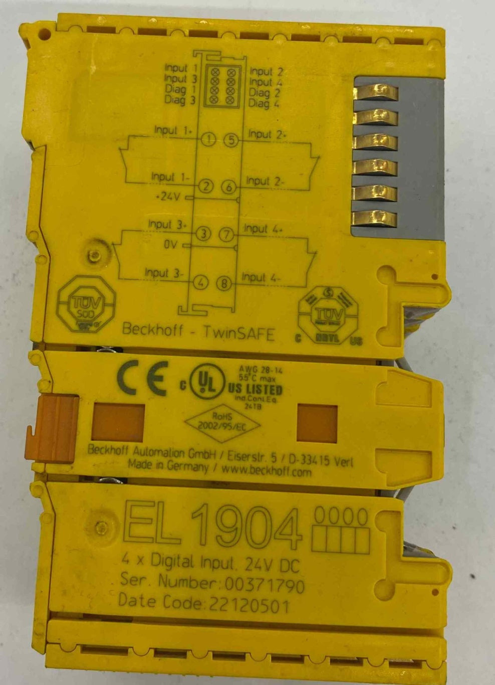 BECKHOFF EL1904   PLC MODUL
