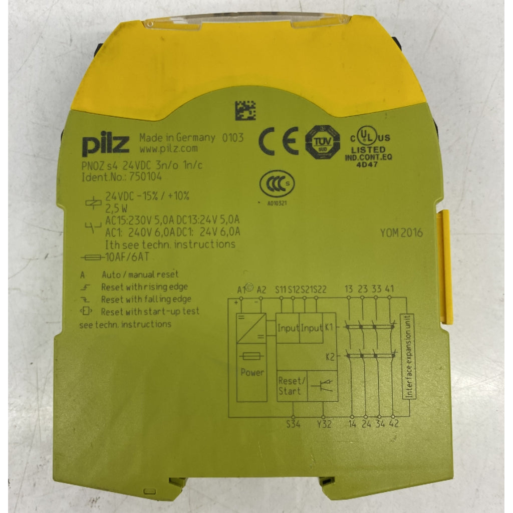 PILZ PNOZ S4 24VDC 3N/0 1N/C  EMNİYET RÖLESİ