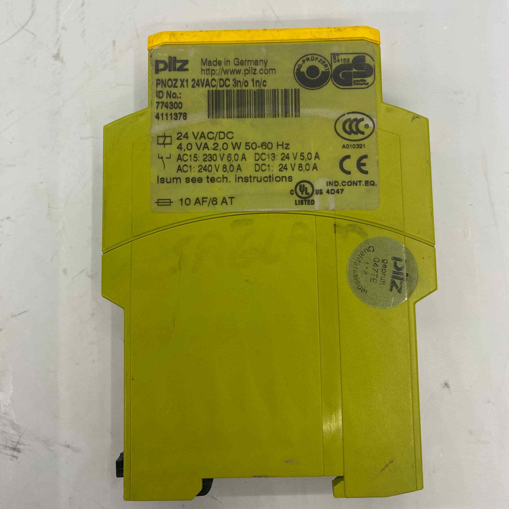 PILZ PNOZ X1 24VAC/DC 3N/0 1N/C  EMNİYET RÖLESİ