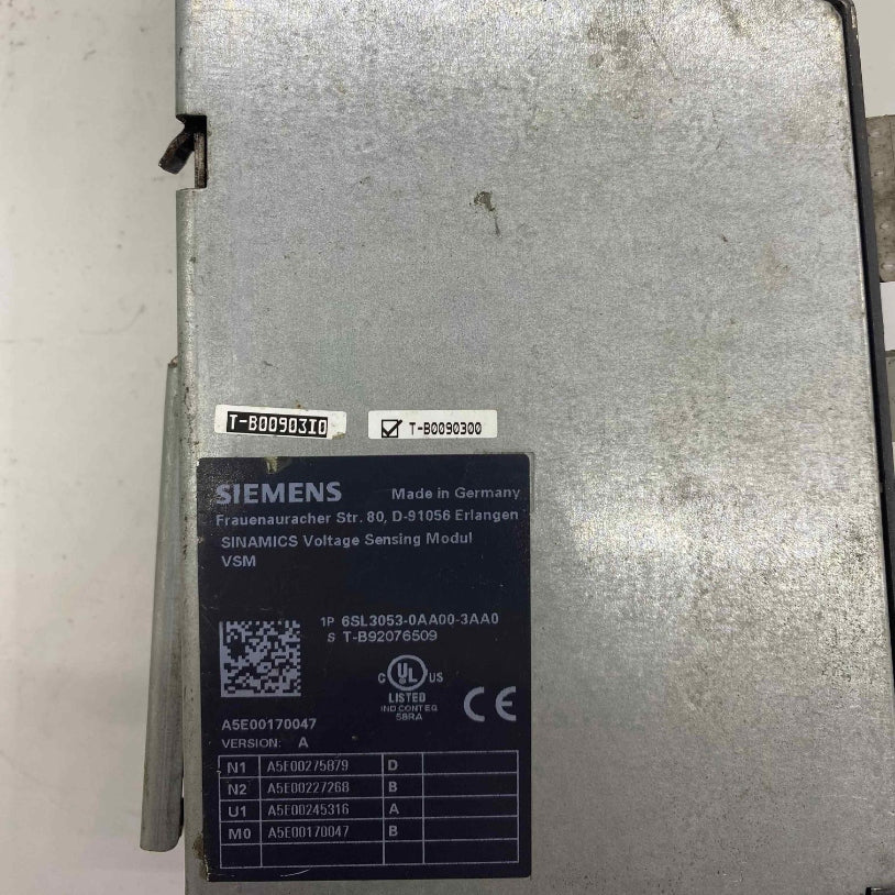 SIEMENS 6SL3053-0AA00-3AA0 MODUL VOLTAGE SENSING MODUL