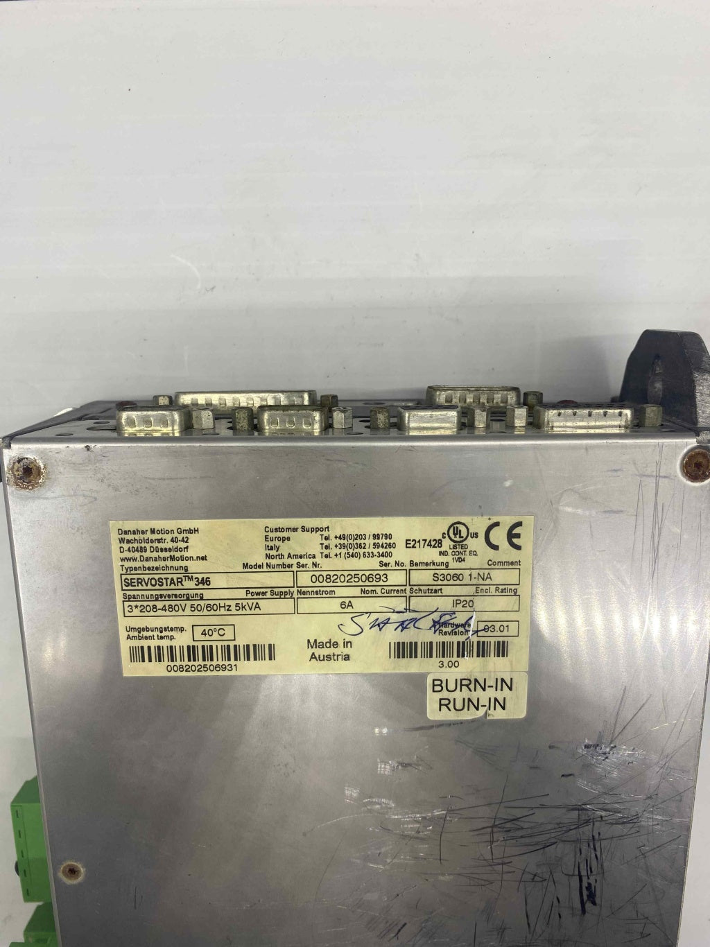 DANAHER MOTİON S3060 1-NA 5KW 380V SERVO SÜRÜCÜ