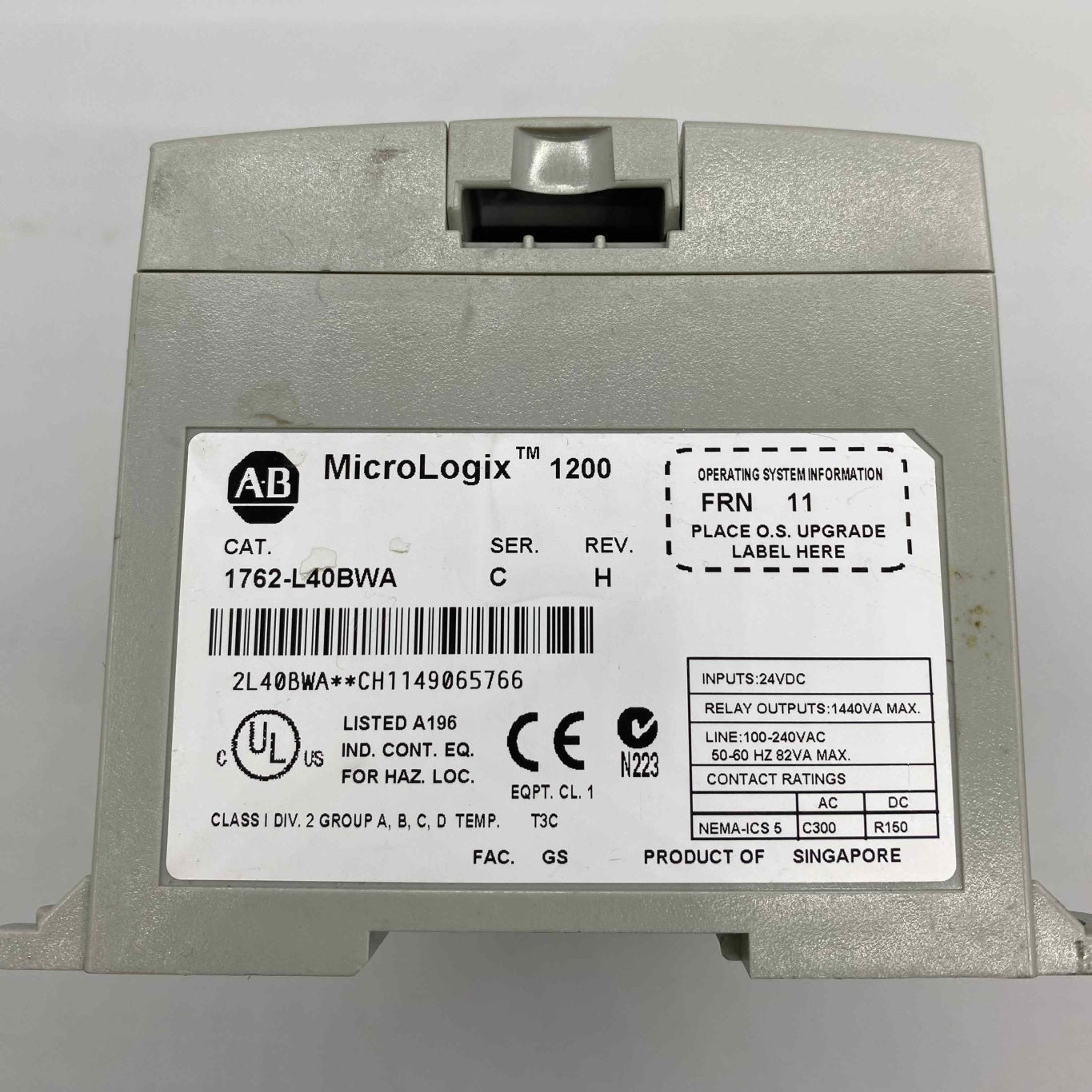 ALLEN BRADLEY 1762-L40BWA MICRO LOGIX PLC