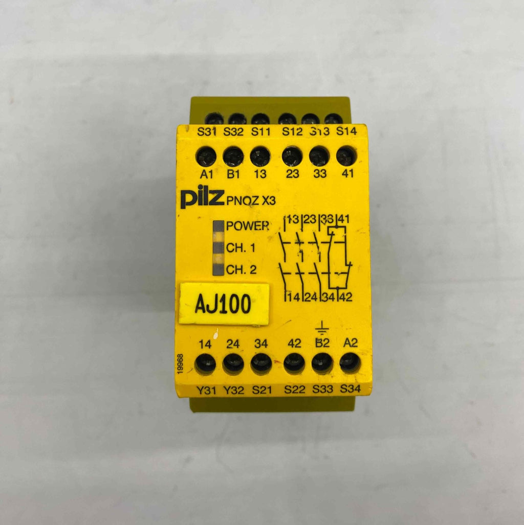 PILZ PNOZ X3 110VAC 24VDC3N-0 1N-C 1SO EMNIYET ROLESI