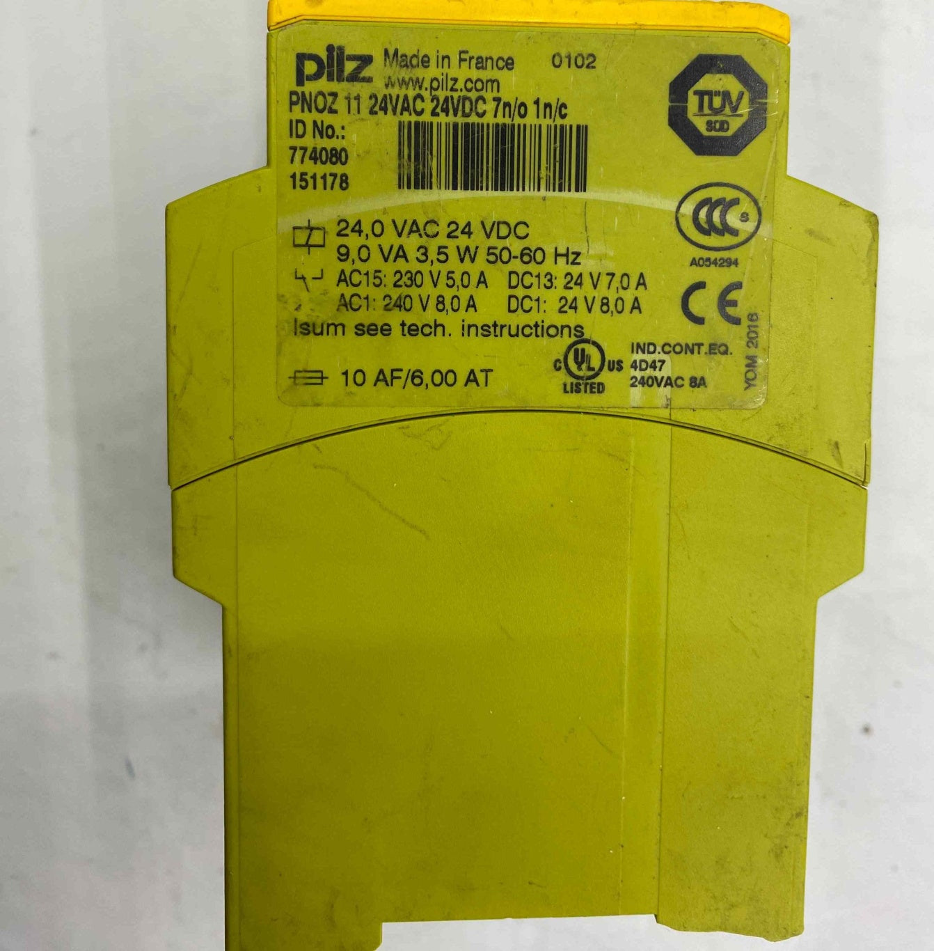 PILZ PNOZ 11 24VAC 24VDC 7N-0 1N-C EMNIYET ROLESI