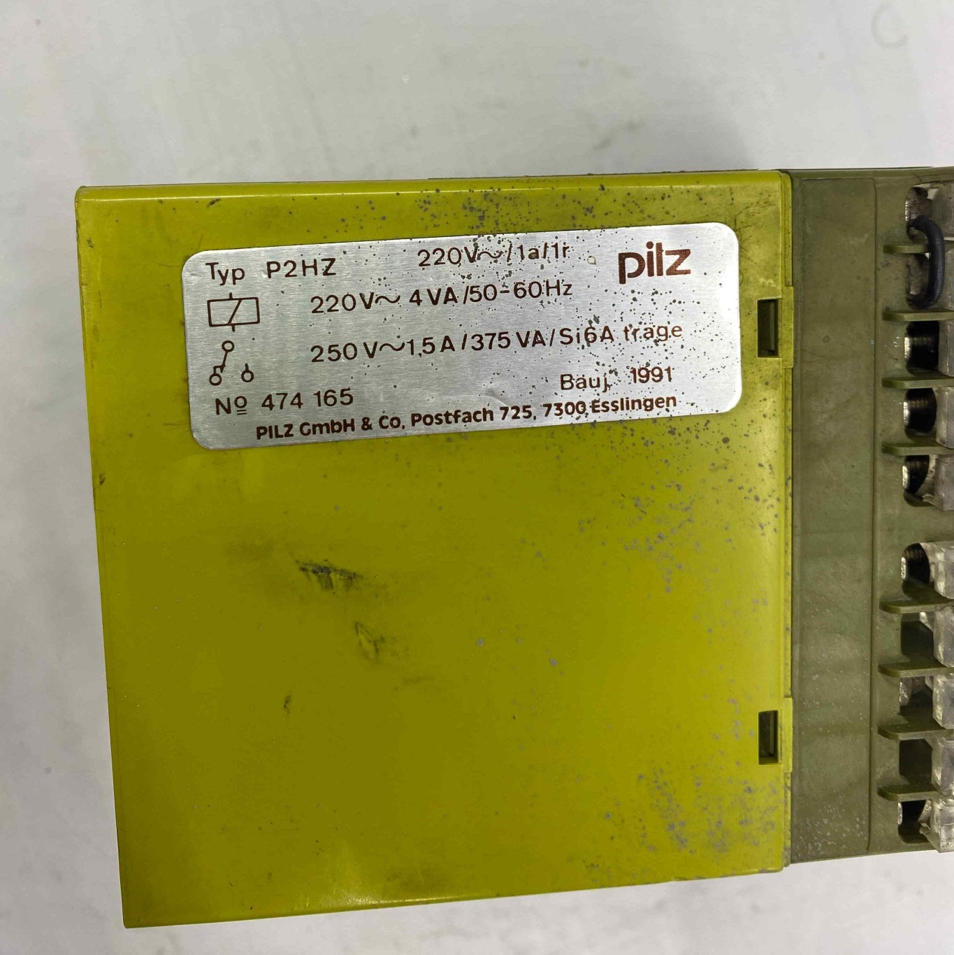 PILZ P2HZ 220V-1A-1R EMNIYET ROLESI 474165