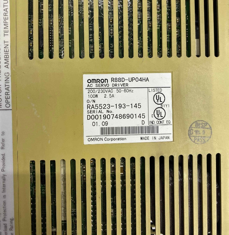 OMRON R88D-UP04HA 0.10KW 220V SERVO SÜRÜCÜ