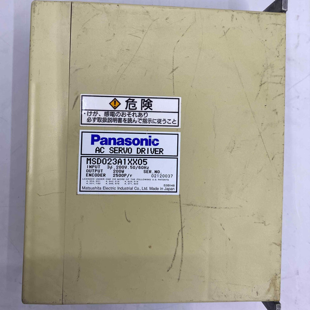 PANASONİC MSD023A1XX05 0.20KW 220V SERVO SÜRÜCÜ