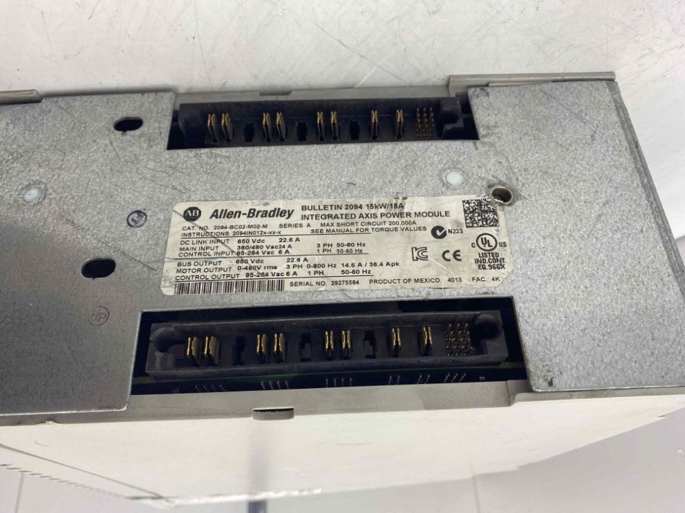ALLEN BRADLEY 2094-BC02-M02-M 15KW 380V BULLETIN 2094 15KW/15A SERVO SÜRÜCÜ