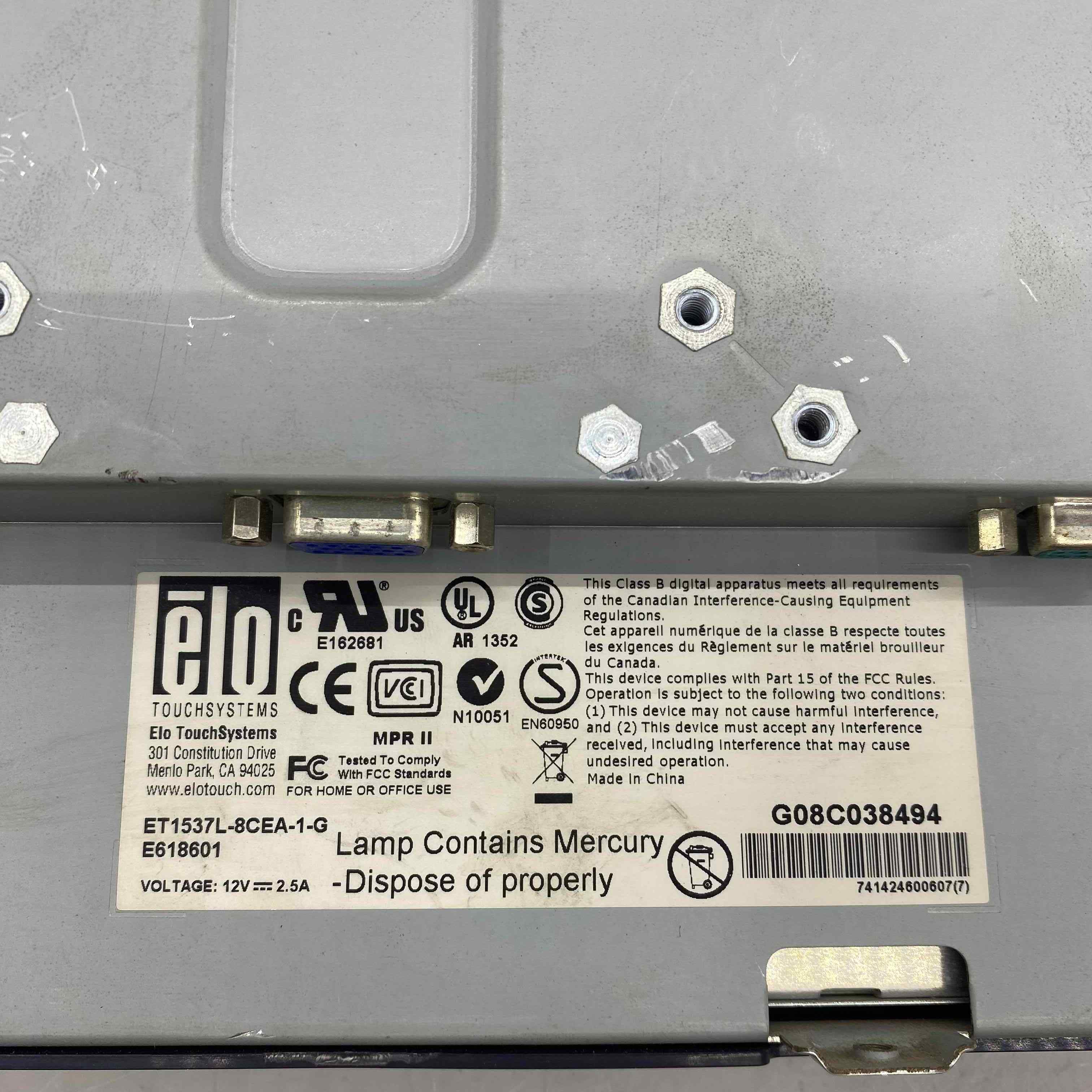 ELO ET1537L-8CEA-1-G E618601 TOUCH PANEL EKRAN