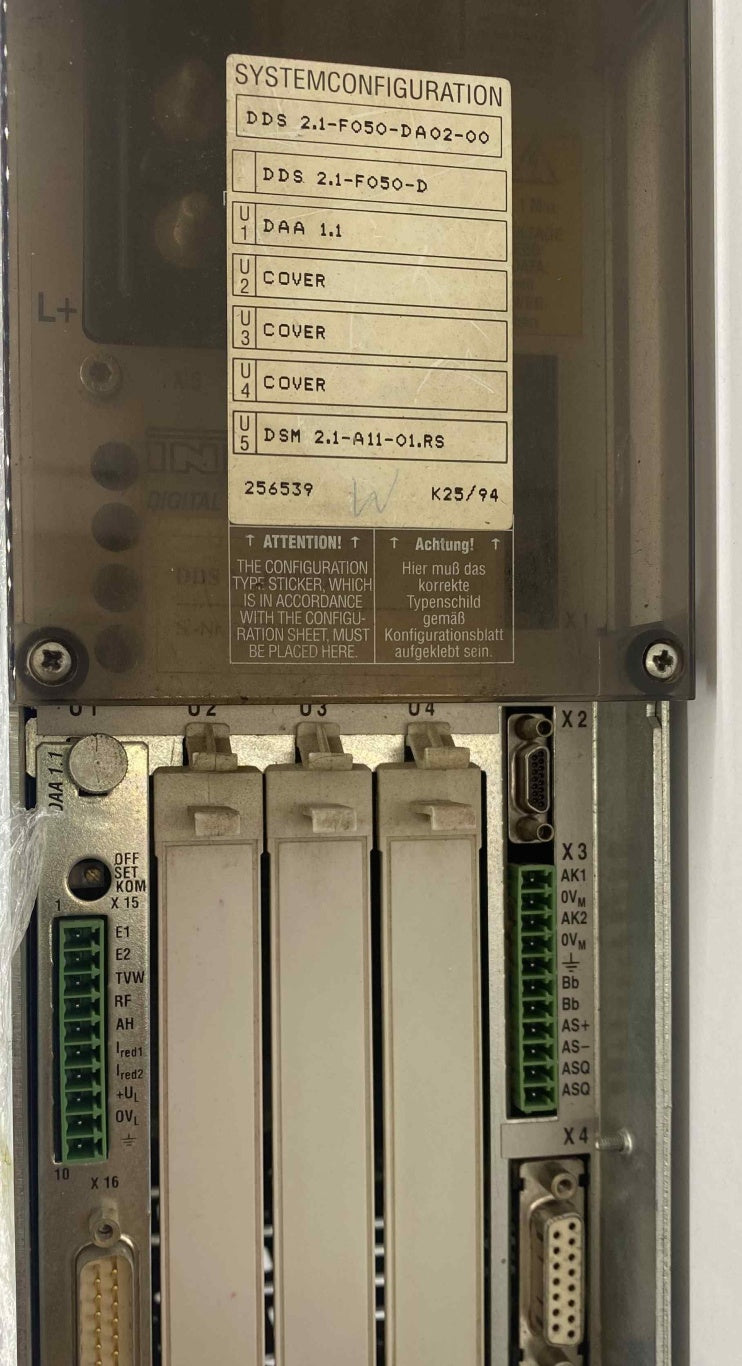 INDRAMAT DDS 2.1-F200-DA02-00  SERVO SÜRÜCÜ