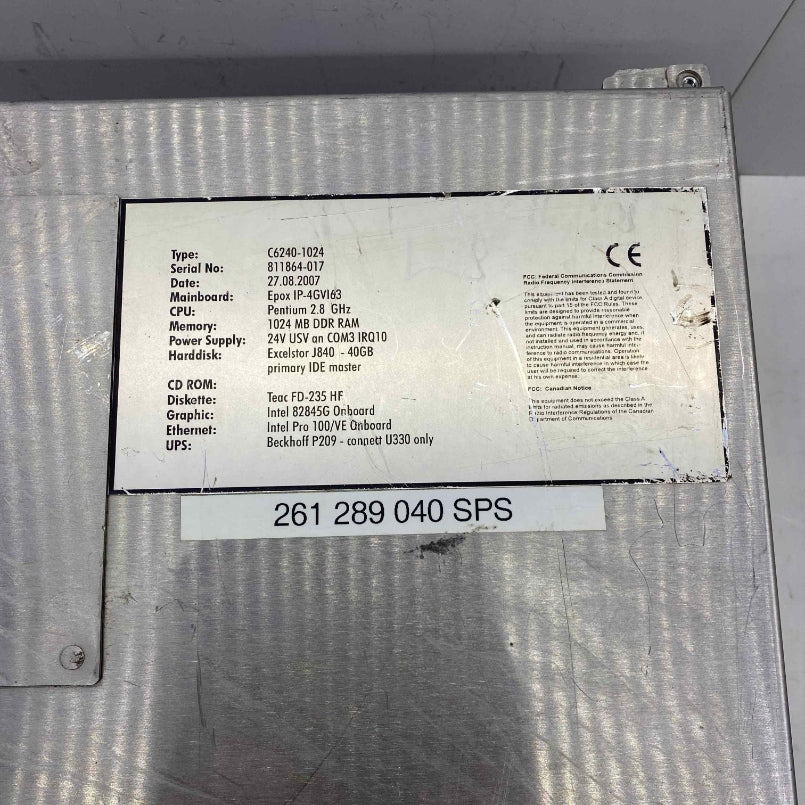 BECKHOFF C6420-1024   ENDÜSTİRİYEL PC