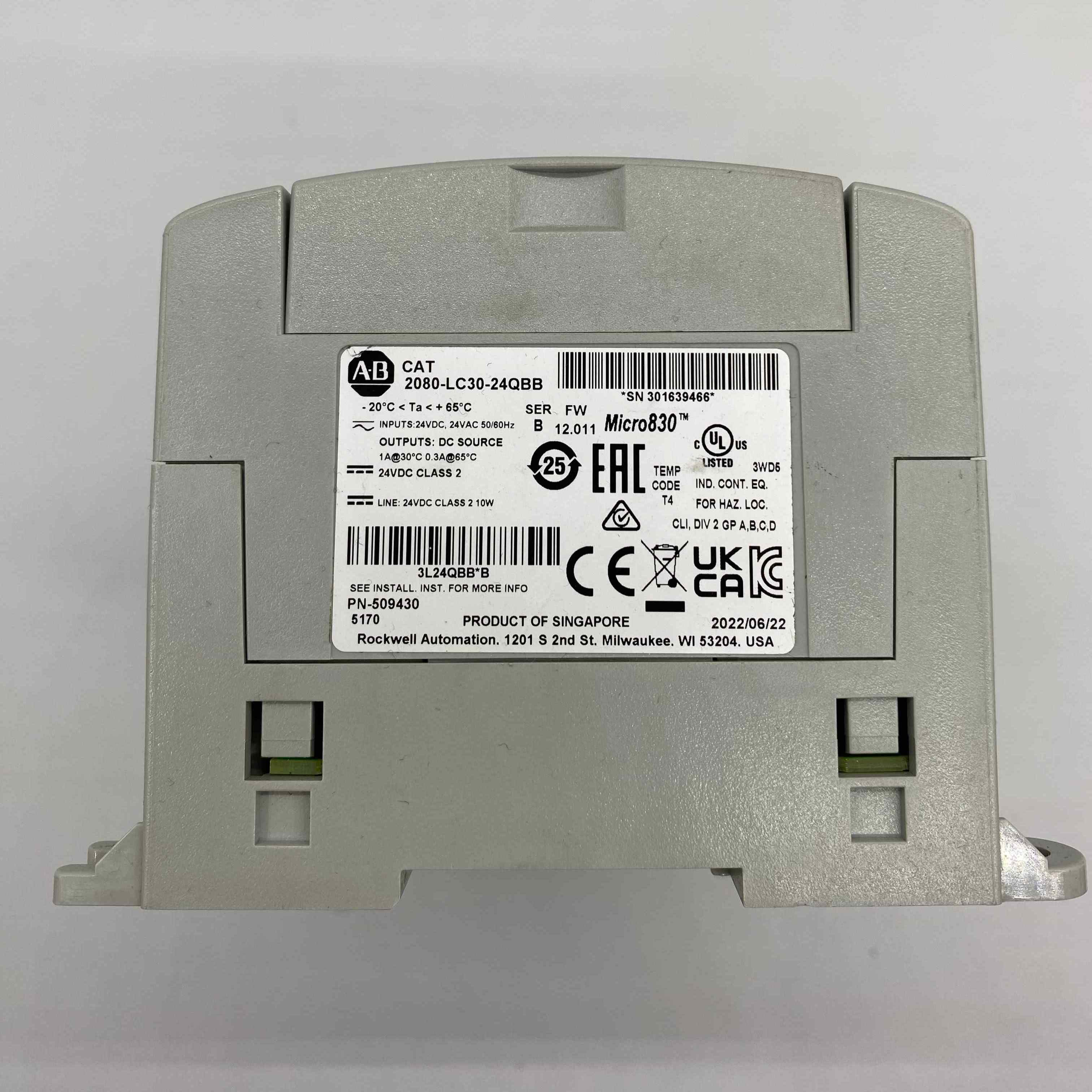 ALLEN BRADLEY 2080-LC30-24QBB MİCRO 830  PLC