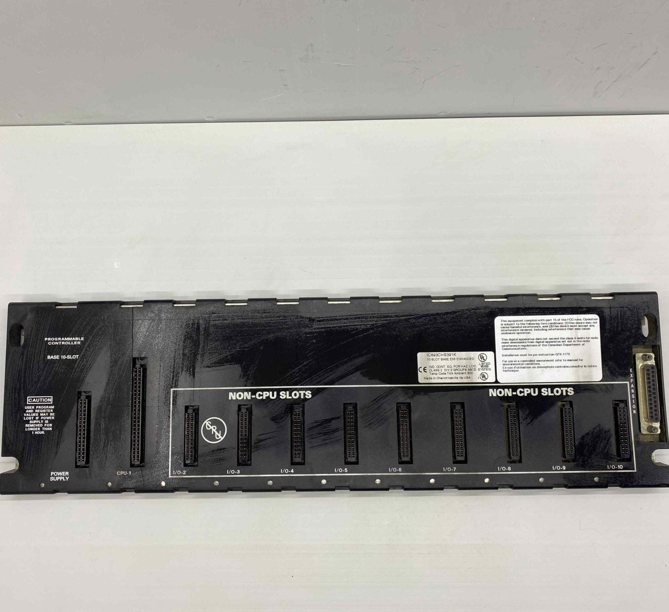 GE FANUC IC693CHS391K  PLC TERMİNAL BLOĞU