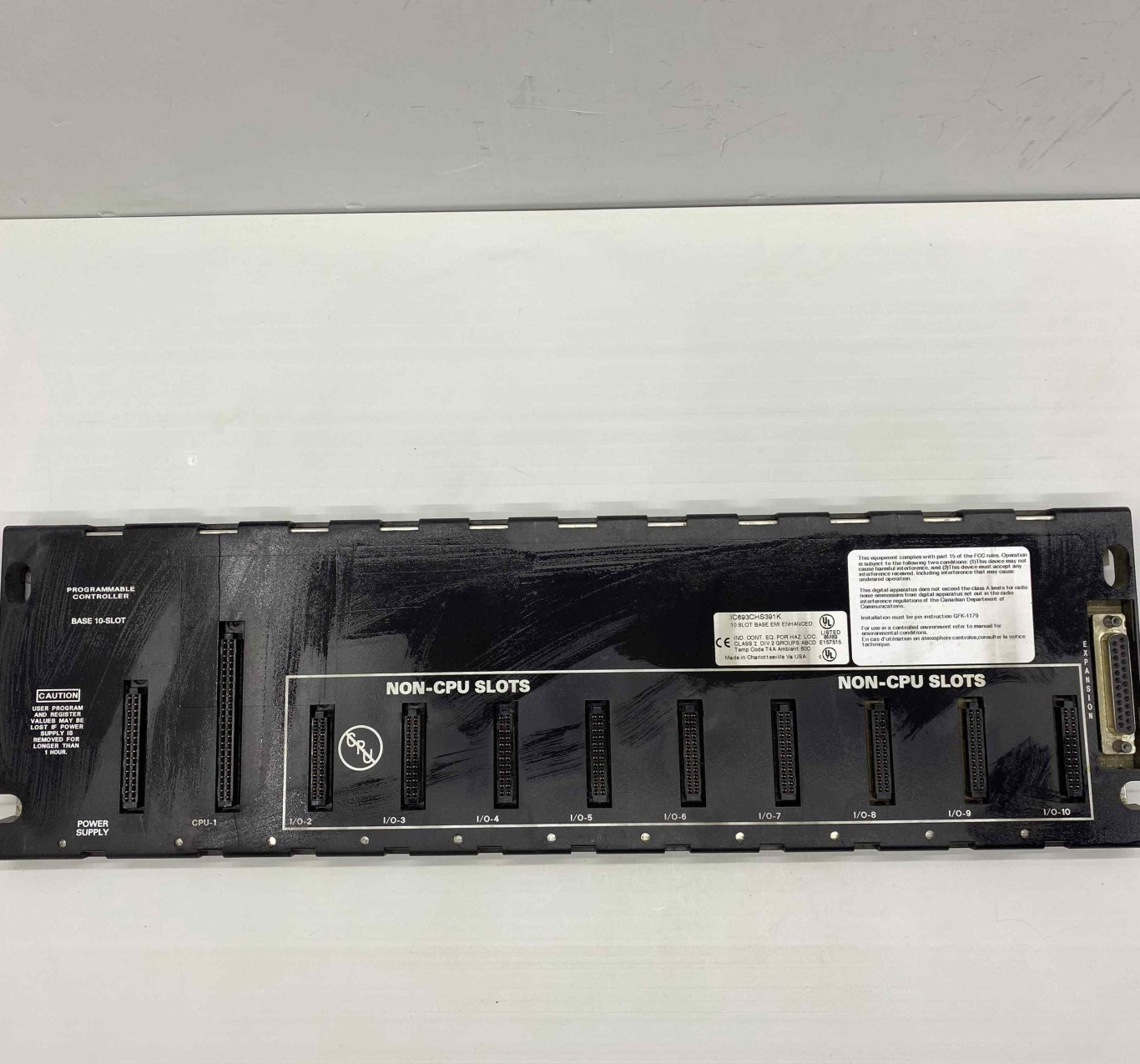 GE FANUC IC693CHS391K  PLC TERMİNAL BLOĞU