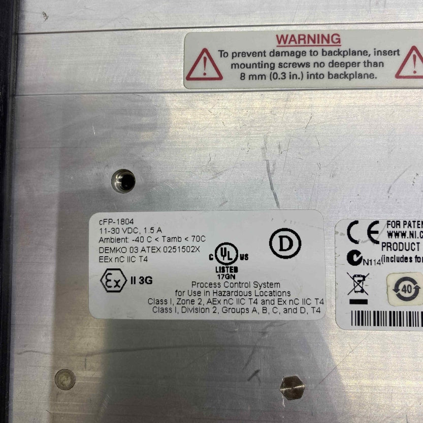 NATIONAL INSTRUMENTS CFP-1804 CPU PLC