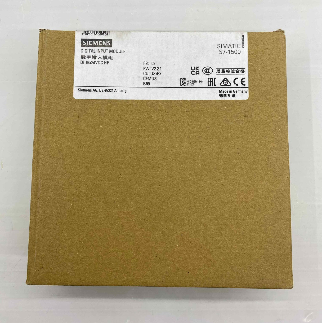 SIEMENS 6ES7521-1BH00-0AB0 DİG. İNPUT 16X 1İ SIFIR PLC