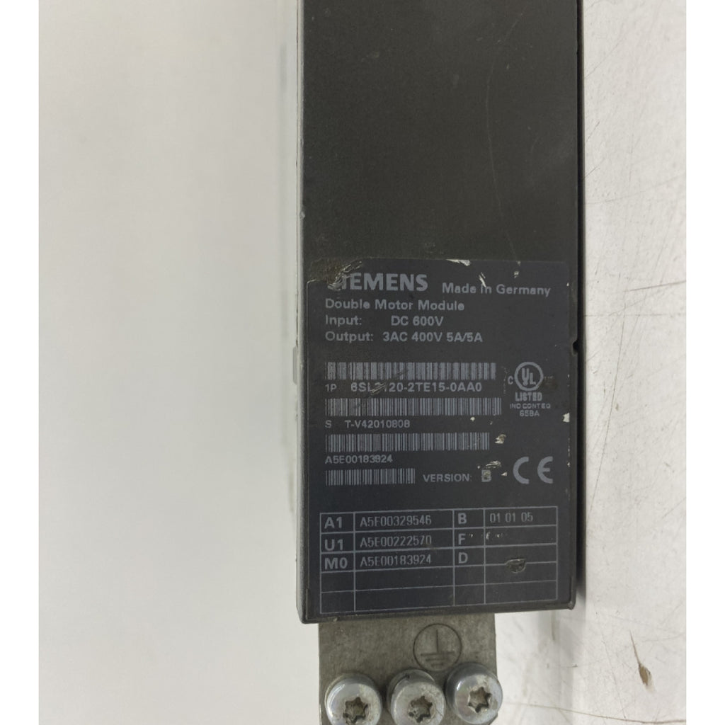 SIEMENS 6SL3 120-2TE15-0AA0 5A SERVO DRIVE